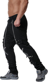 Men's Fashion Hiphop Rock Punk Gothic Pants Techwear Sport Hiking Riding Cotton Casual Cargo Pants