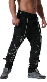 Men's Fashion Hiphop Rock Punk Gothic Pants Techwear Sport Hiking Riding Cotton Casual Cargo Pants