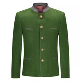 German Bavarian Jacket Green Loden Trachten Jacket