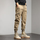 Men's Tactical Pants Multiple Pockets Tactical Military Trousers Men Slim Fit Cargo Pants