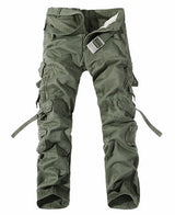 Men Cargo Pants Trouser Big Pockets Decoration