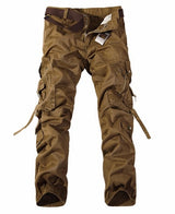 Men Cargo Pants Trouser Big Pockets Decoration