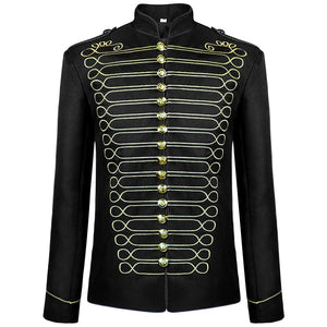 Men Custome Cosplay Embroidery King Prince Renaissance Long sleeve Jacket