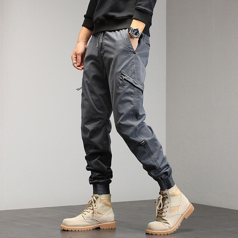 Men's Tactical Pants Multiple Pockets Tactical Military Trousers Men Slim Fit Cargo Pants