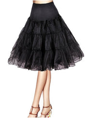 Puffy Short Organza Halloween Women Crinoline Vintage Bridal Petticoat