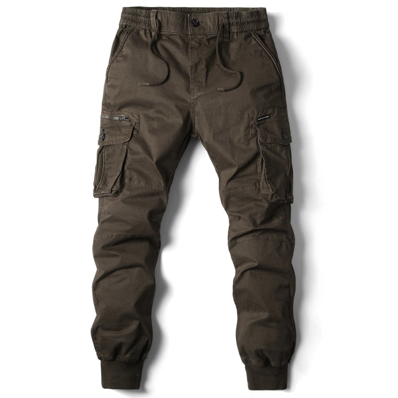 Cargo Pants Men Jogging Casual Pants Cotton Full Length Military Men's Streetwear