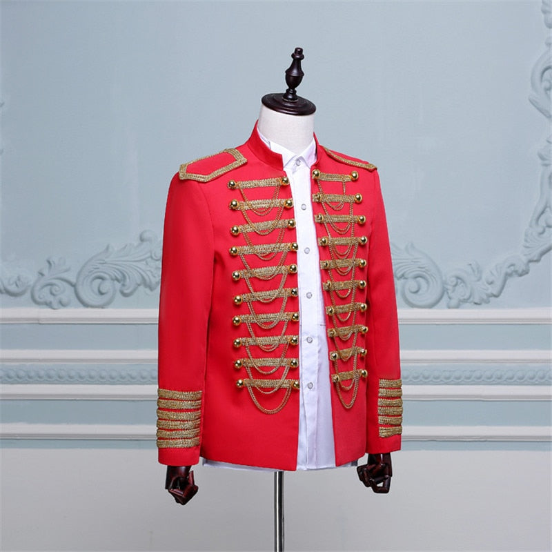 Prince Renaissance Medieval Men Royal Court Cosplay Costume Coat