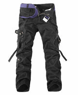 Men Cargo Pants Trouser Big Pockets Decoration