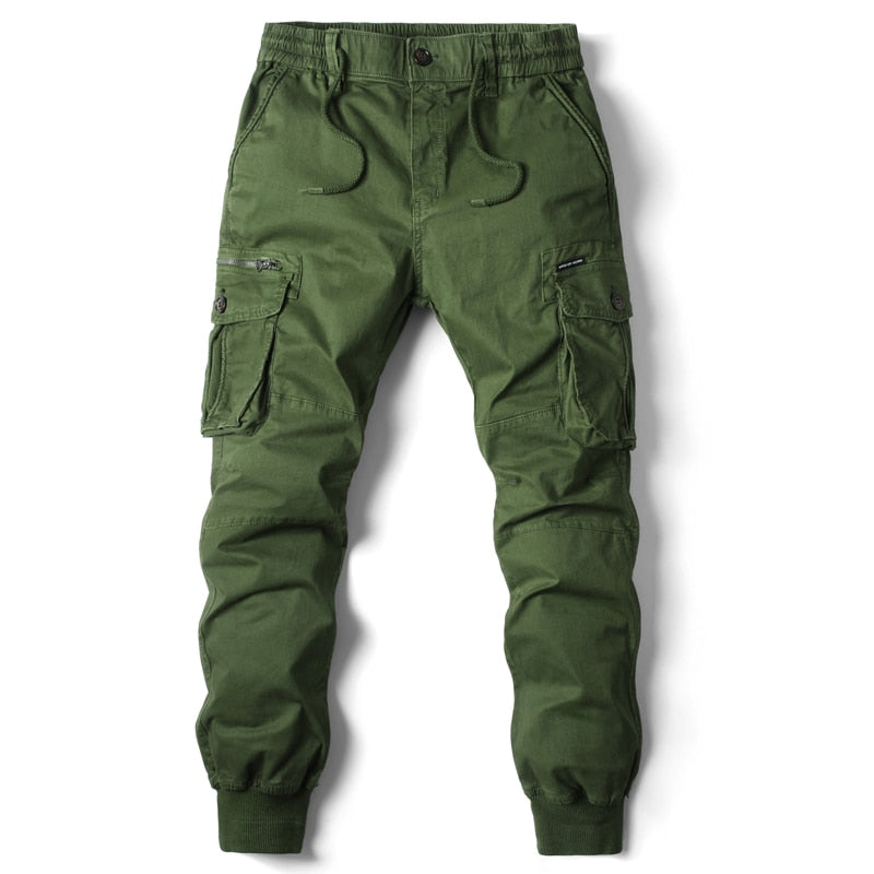 Cargo Pants Men Jogging Casual Pants Cotton Full Length Military Men's Streetwear