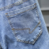 Men Baggy ripped solid Pants Cargo Male Casual Denim Fashion Mens Long Jeans Trousers