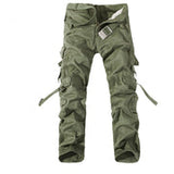 Men Cargo Pants Trouser Big Pockets Decoration