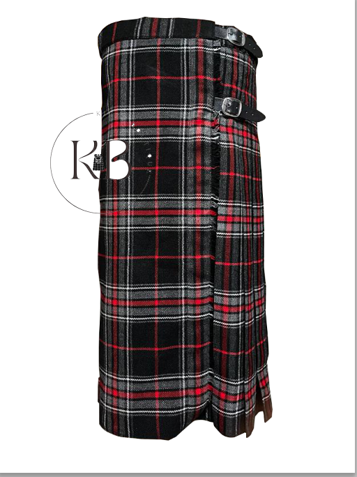 Gothic Fashion Utility Kilt Black Watch For Men Spirit of Bruce Tartan Classic Kilt