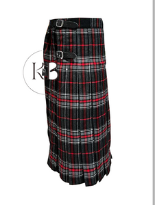 Gothic Fashion Utility Kilt Black Watch For Men Spirit of Bruce Tartan Classic Kilt