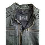 Men's Natural Leather Jackets 100% Top Layer Cowhide Vintage Stand Collar Pilot Jacket