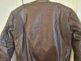 Brown Motorcycle Leather Jacket Motorbike Genuine Biker CE Armour Fashion Jacket