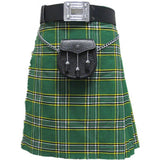 Kids Scottish Tartan Kilt Outfit With White Sporran Fur with 2 Tassels & Thistle Badge