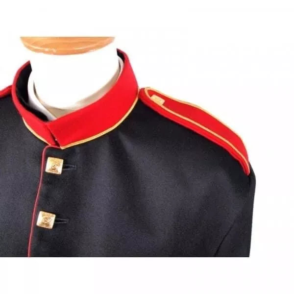 Scottish Men's Doublet Kilt Jacket - Red & Black Military Uniform Doublet for Traditional Highland Wear