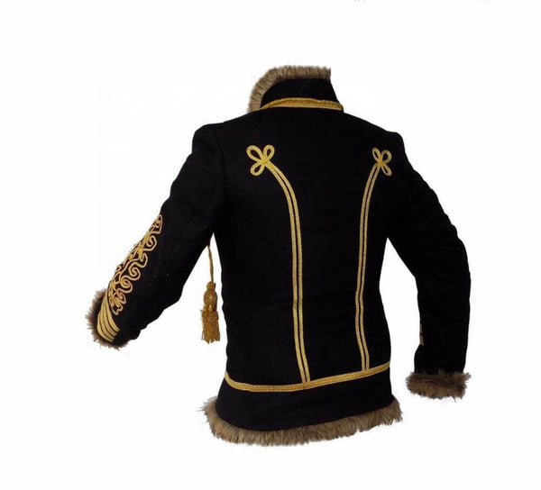 Hussar Napoleonic Jacket Piping Tunic Pelisse Jimi Hendrix Jacket Military