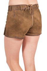 Lederhosen Women Trachten Short Lederhosen Shaded Wild Brown Leather Oktoberfest