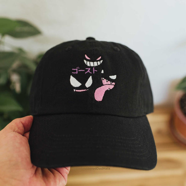 Ghost Type Anime Embroidered Hat Classic All-American Baseball Cap: Timeless Style for Every Game.
