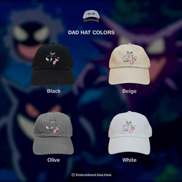 Ghost Type Anime Embroidered Hat Classic All-American Baseball Cap: Timeless Style for Every Game.
