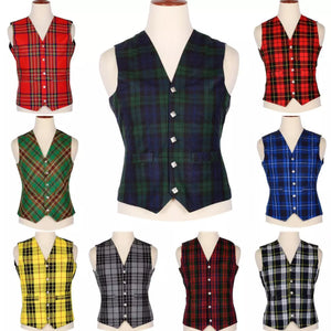 Scottish Men's 5-Button Tartan Kilt Vest - Available in 70 Tartans