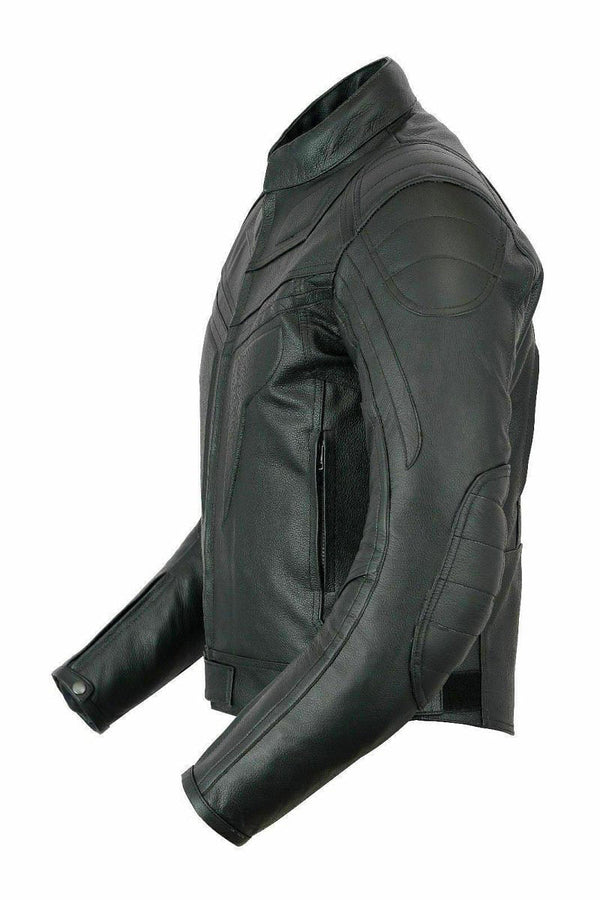 MENS CE ARMOUR MOTORCYCLE MOTORBIKE FASHION COWHIDE LEATHER JACKET
