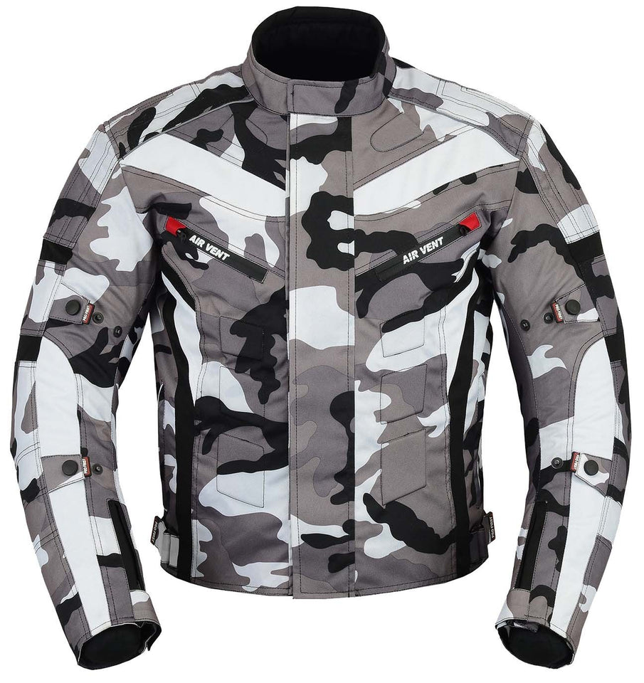 Men Motorcycle Jacket Motorbike Riding Waterproof Cordura Textile Bike Armour