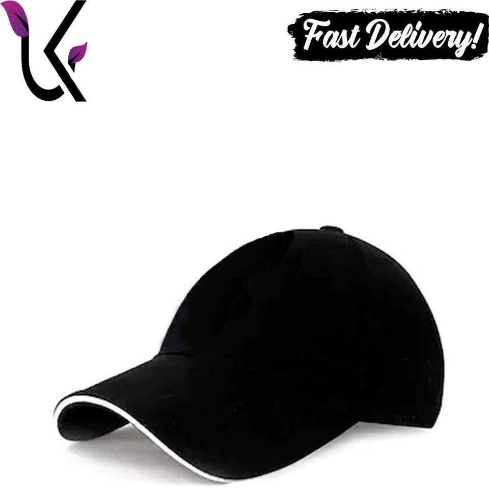 Baseball Caps hat Mens Women Black sports Cap Adjustable Casual Summer Hats.