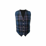 Scottish Men's Formal Tartan Waistcoats / Vests 4 Plaids Fully lined back strap