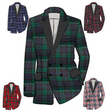 Scottish Men's Tartan Wool Double-breasted Jacket Made To Order