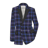 Scottish Men's Tartan Wool Double-breasted Jacket Made To Order