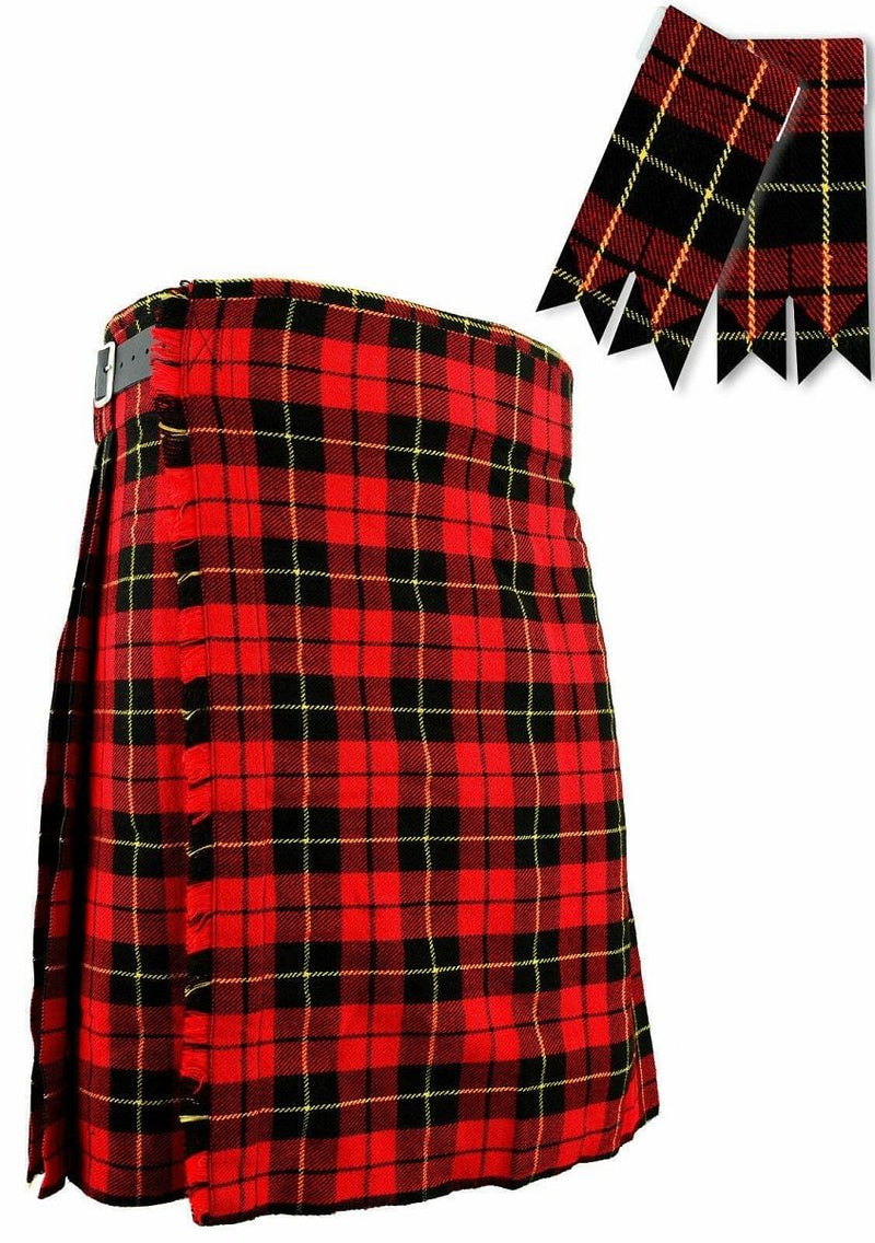 KIDS BOYS, GIRLS 13-Oz Casual / Formal Wear Scottish Tartan Kilt 20 Tartans