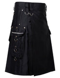 Men's Gothic / Punk Rock Scottish Utility Kilt For Men