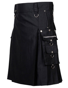 Men's Gothic / Punk Rock Scottish Utility Kilt For Men