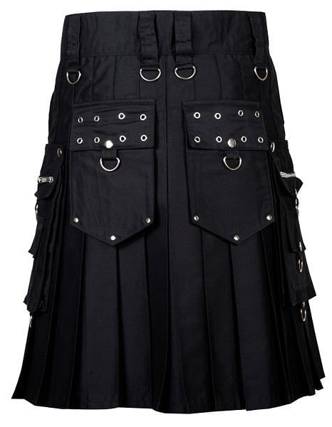 Men's Gothic / Punk Rock Scottish Utility Kilt For Men