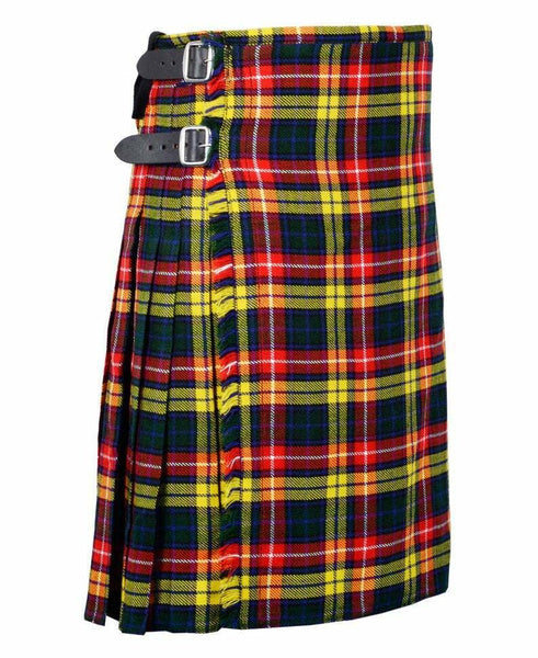 Men's Scottish 8 Yard Traditional highland Tartan Kilt