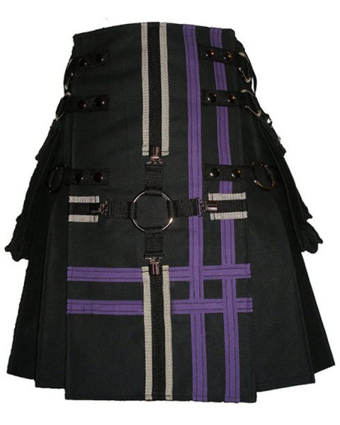 Traditional Men's Fashion Kilt Deluxe Utility Kilts For Men