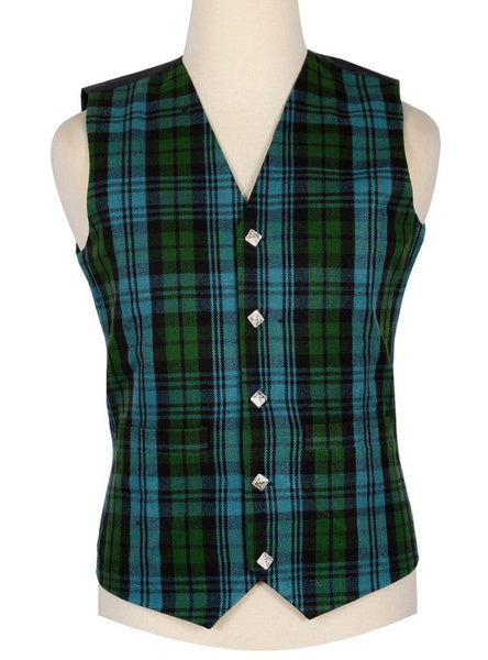 Men's Traditional 5 Button Scottish Plaid Vest