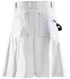 Scottish Brand New Men's White 511 tactical Kilt For Sale