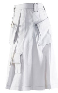 Scottish Brand New Men's White 511 tactical Kilt For Sale