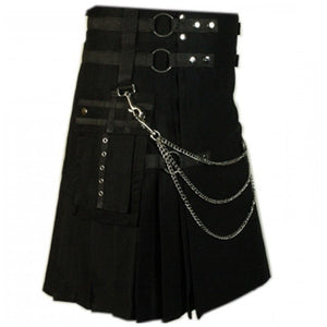 Men's Gothic Fashion Utility Kilt For Men