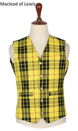 Men's Traditional 5 Button Scottish Plaid Vest