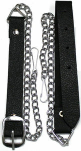 Celtic Embossed Leather Sporran with chain belt