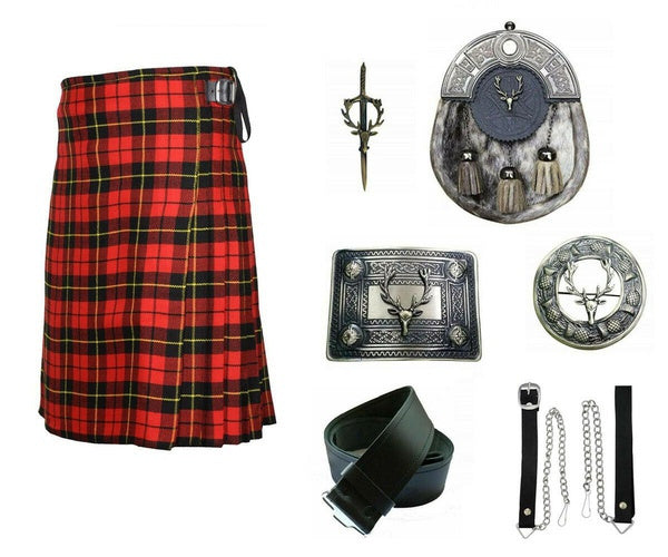 Men's Wallace Tartan Kilt Set Deal For Men