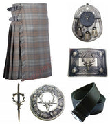 Men's Black Watch Weathered Tartan Kilt Set Deal For Men