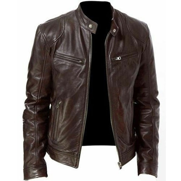 Men's  vintage fashion 100% real leather jacket for men - Fashions Garb