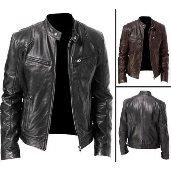 Men's  vintage fashion 100% real leather jacket for men - Fashions Garb