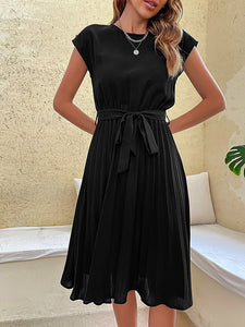  Pleated Midi Dress