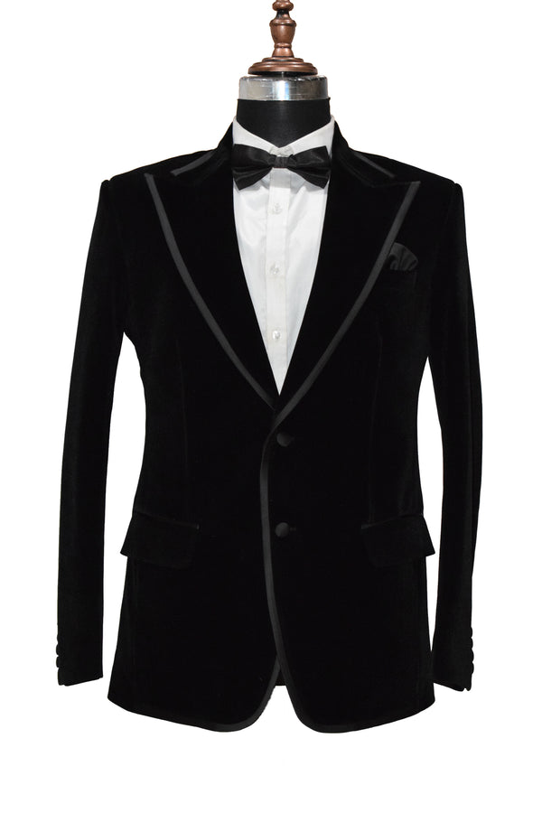 Men's Black Smoking Jackets Designer  Party Wear  Coat
